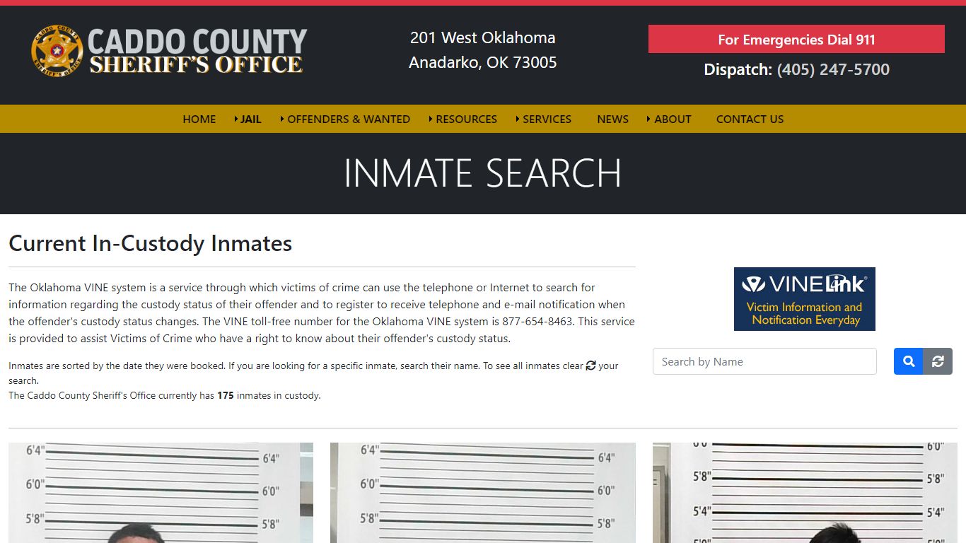 Inmate Search - Caddo County Sheriff's Office